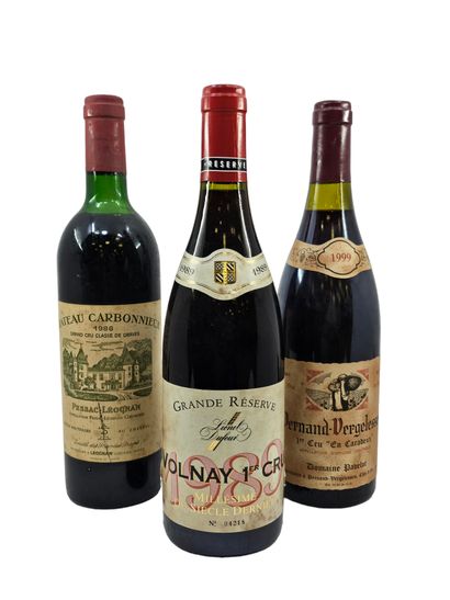 Set of three bottles of red wine including
Lionnel...