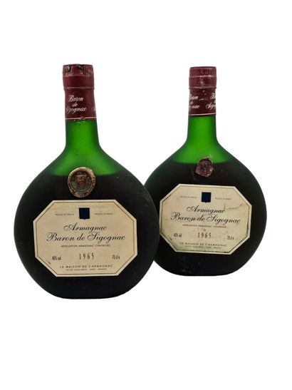 2 BARON DE SIGONAC 
Armagnac 1965