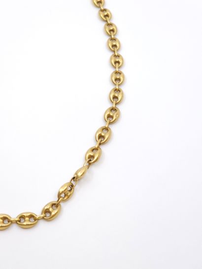 CHAINE en or jaune 750° maille grains de...