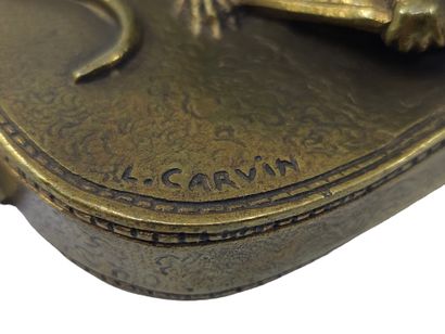 L. CARVIN (1875-1951)
Bronze doré représentant...