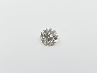 BAGUE en or gris 750° ornée d'un diamant...