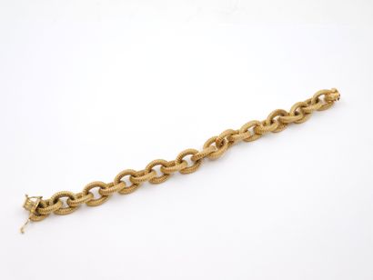 TRAVAIL ITALIEN 
Bracelet maille marine en...