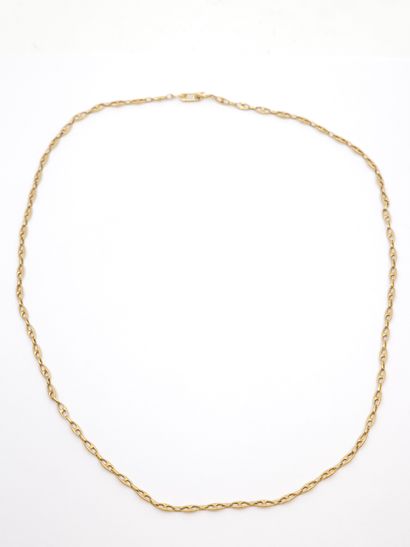 CHAINE en or jaune 750° 
Poids : 10,59 g