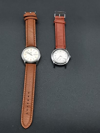 SEIKO
Montre automatique, cadran crème, index...