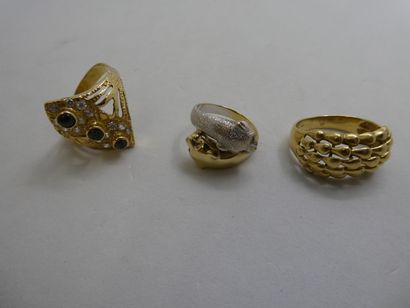 1 Bague Or 18kt 6,19g 1 Bague Or 18kt et...