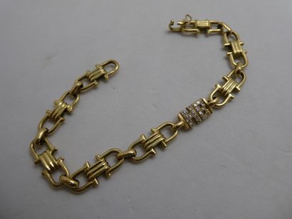 1 Bracelet Or 18kt et diamants 29,49g