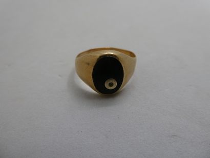 1 Bague Or 18kt et divers 3,65g détérior...