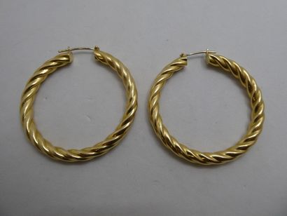 1 Paire Boucles Or 18kt 14,00 g