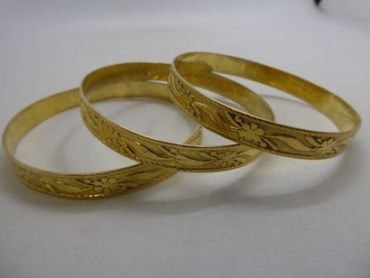 3 Bracelets Or 18kt 60,49g