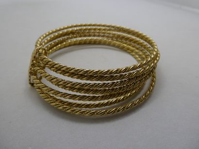 1 Bracelet semainier Or 18kt 68,16g