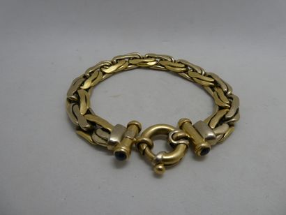 1 Bracelet Or 2 tons 18kt et pierres 30,...