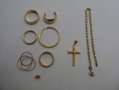 1 Bracelet Or 18kt 1,70 g cassé 1 Boucle...