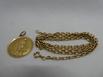 1 Pendentif Or 18kt 4,36g E.DROPSY 1 Chaîne...