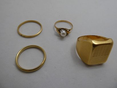 1 Bague Or 18kt 10,60g 1 Bague Or 18kt et...