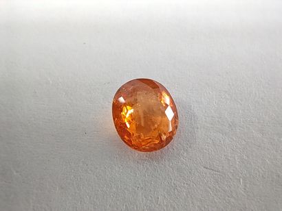 GRENAT orange spessartite 	ovale, Namibie,...