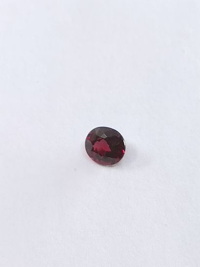 GRENAT purplish red rhodolite ovale, 	Madagascar,1.73...