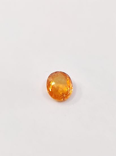 GRENAT orange spessartite 	ovale, Namibie,...