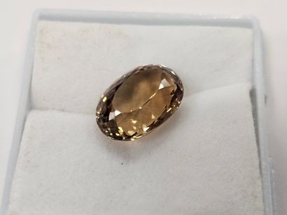 TOPAZE yellow IF , oval , Brazil , 13.69...