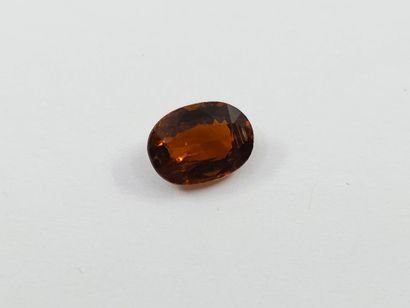 TOURMALINE orange , ovale , Mozambique ,...