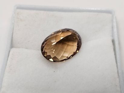 TOPAZE yellow IF , oval , Brazil , 13.69...