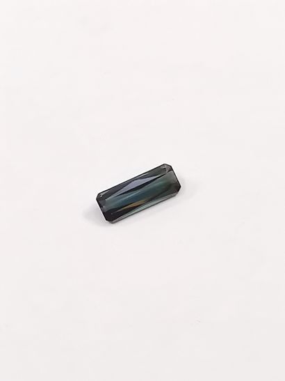 TOURMALINE verte taille émeraude, 	Mozambique,...