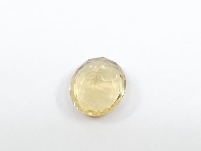 CITRINE yellow VS , ovale , Brésil , 4,30...