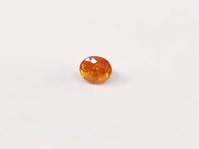 GRENAT orange spessartite 	ovale, Nigéria	,...