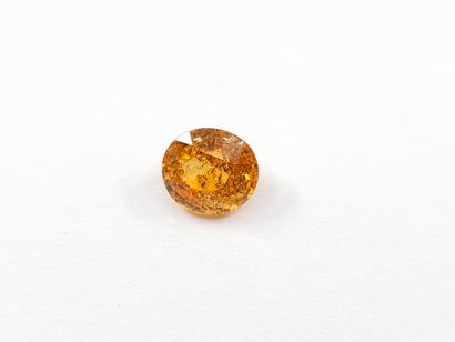 GRENAT orange spessartite , ovale , Namibie...