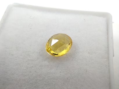 SAPHIR yellow VS Tanzania ovale
Dim : 5,5mm...