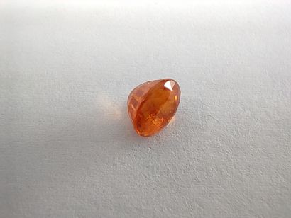 GRENAT orange spessartite 	ovale, Nigéria	,...