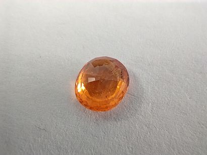 GRENAT orange spessartite 	ovale, Namibie,...