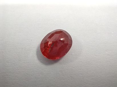 SAPHIR reddish orange 	ovale, Madagascar,...