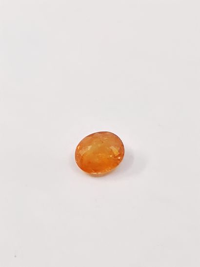 GRENAT orange spessartite ovale, 	Namibie	,...