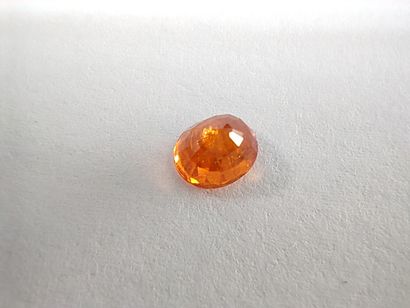 GRENAT orange spessartite 	ovale, Nigéria	,...