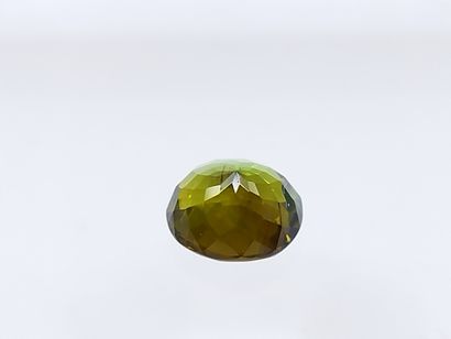 TOURMALINE green VVS , oval , Mozambique...