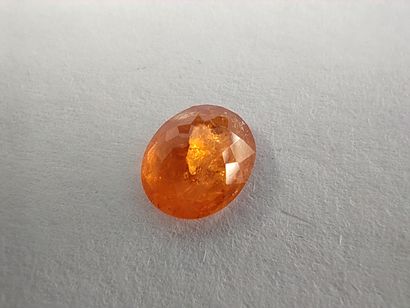 GRENAT orange spessartite ovale, 	Namibie	,...