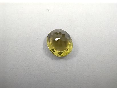 TOURMALINE verte VVS	 ovale, Mozambique,...