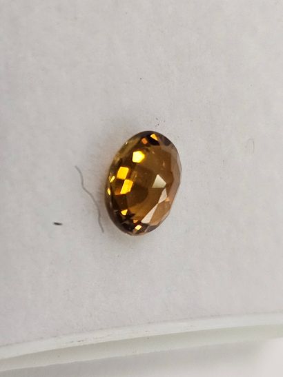 TOURMALINE orange VS , ovale , Niger , 0,75...