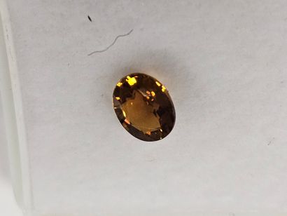 TOURMALINE orange VS , ovale , Niger , 0,75...