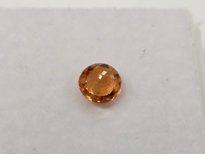 SAPHIR yellow , round , Tanzania , 0,56 Carats,...
