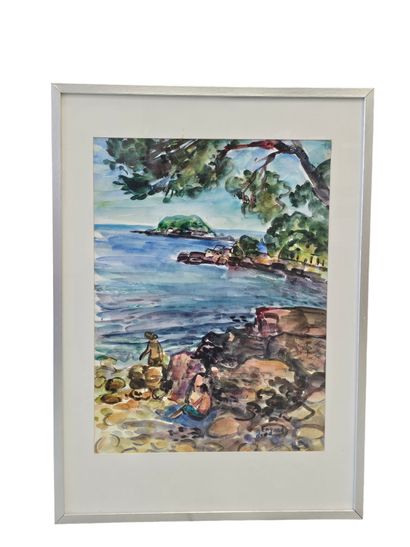 FAGARD
La crique de l'anglaise, Bandol
Watercolor...