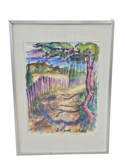 FAGARD 
iles du gaou 
aquarelle sur papier...