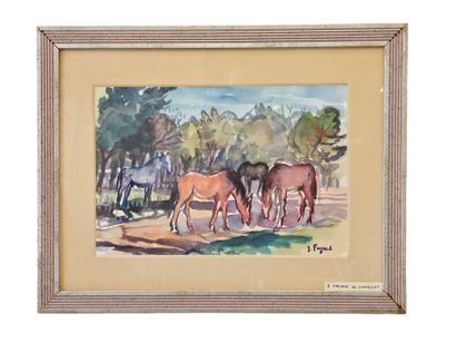 FAGARD
Horses at Castellet
Watercolor on...