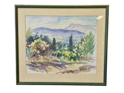 FAGARD
Paysage au Val d'Aran, Beausset-vieux
Aquarelle...