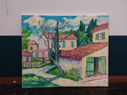 FAGARD 
Hameau en provence 
Huile sur toile...