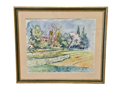 FAGARD
Paysage à Ste Trinidé
Aquarelle sur...