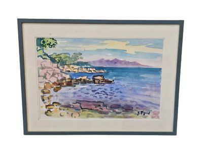 FAGARD 
cote varoise 
aquarelle sur papier...