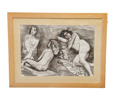 FAGARD
Set of nude poses
Framed and glazed...