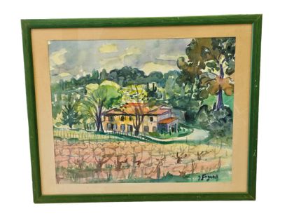 FAGARD
The old bastide at Ste Trinité
Watercolor...