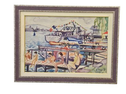 FAGARD
Port in the Mediterranean
Watercolor...